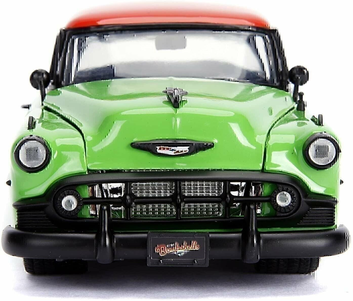 Jada Toys DC Comics Bombshells Poison Ivy & 1953 Chevy Bel Air Die-Cast Car,...