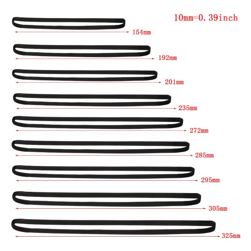105Mm to 305Mm Drive Belt Rubber Turntable Transmission Strap 5Mm 4Mm Replacement Phono Tape CD Record Player Accessories