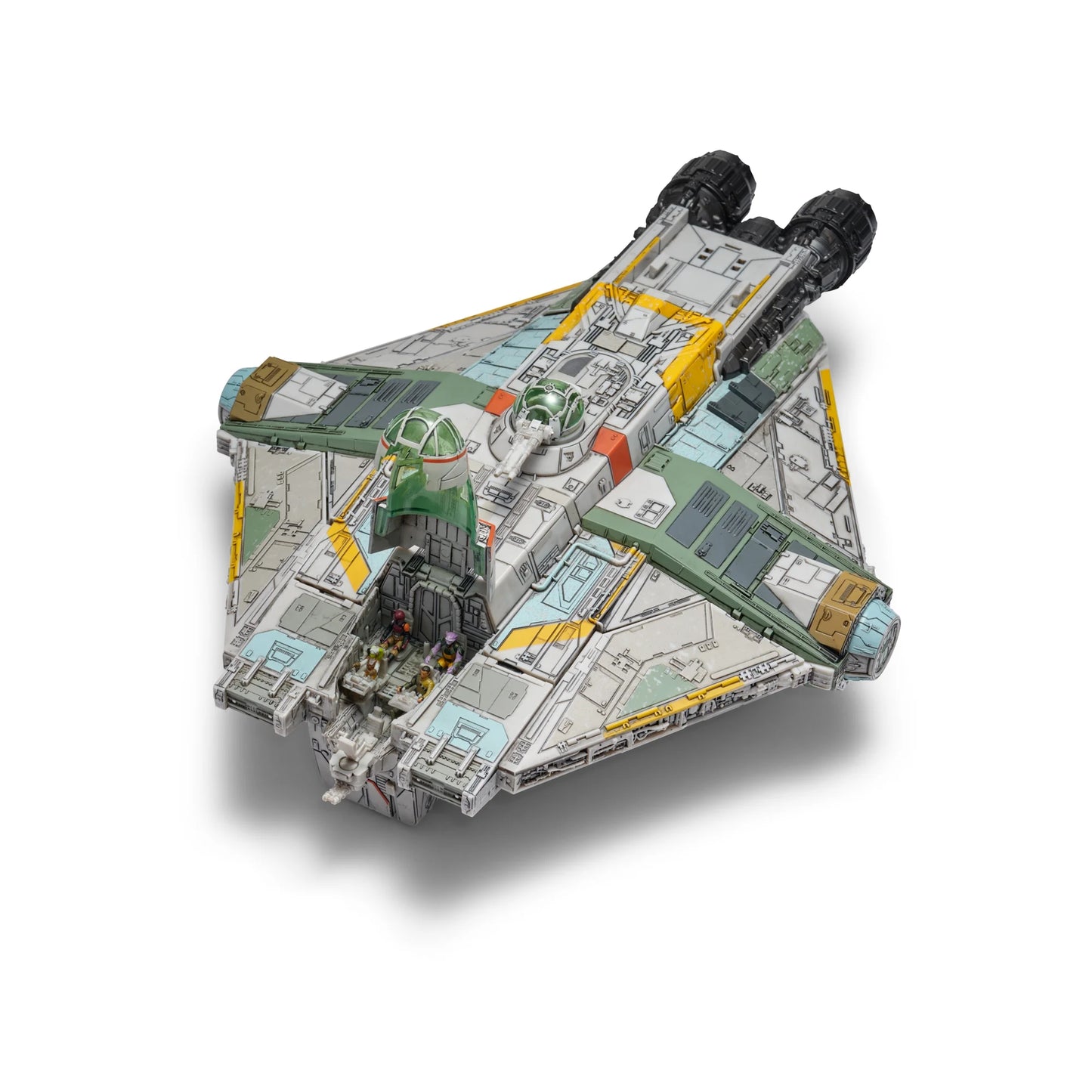 Star Wars Micro Galaxy Ghost 15" Vehicle W/ Motion-Activated Lights, Sounds & 4 Micro Figures