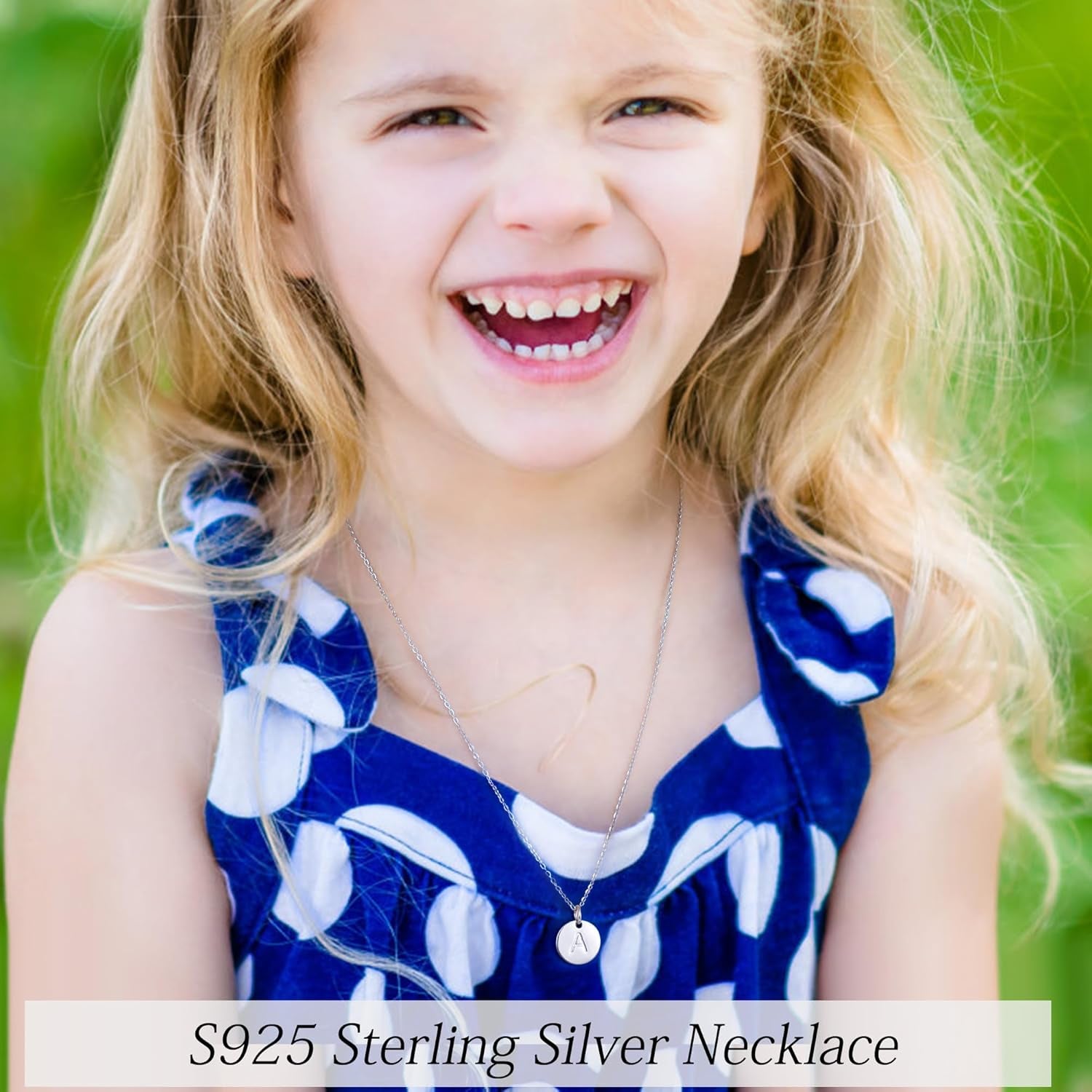 Valentines Gifts for Kids Teen Girls Women - 14K Gold Plated/Rose Gold Plated/S925 Sterling Silver Disc Initial Necklaces for Girls Jewelry Birthday Valentines Gifts for Kids Girl Teens Women