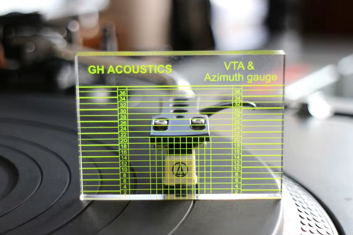 Turntable Cartridge Tonearm VTA Balance Measuring Azimuth Horizontal Adjustment Ruler Tool for LP Vinyl Record Player Phonograph