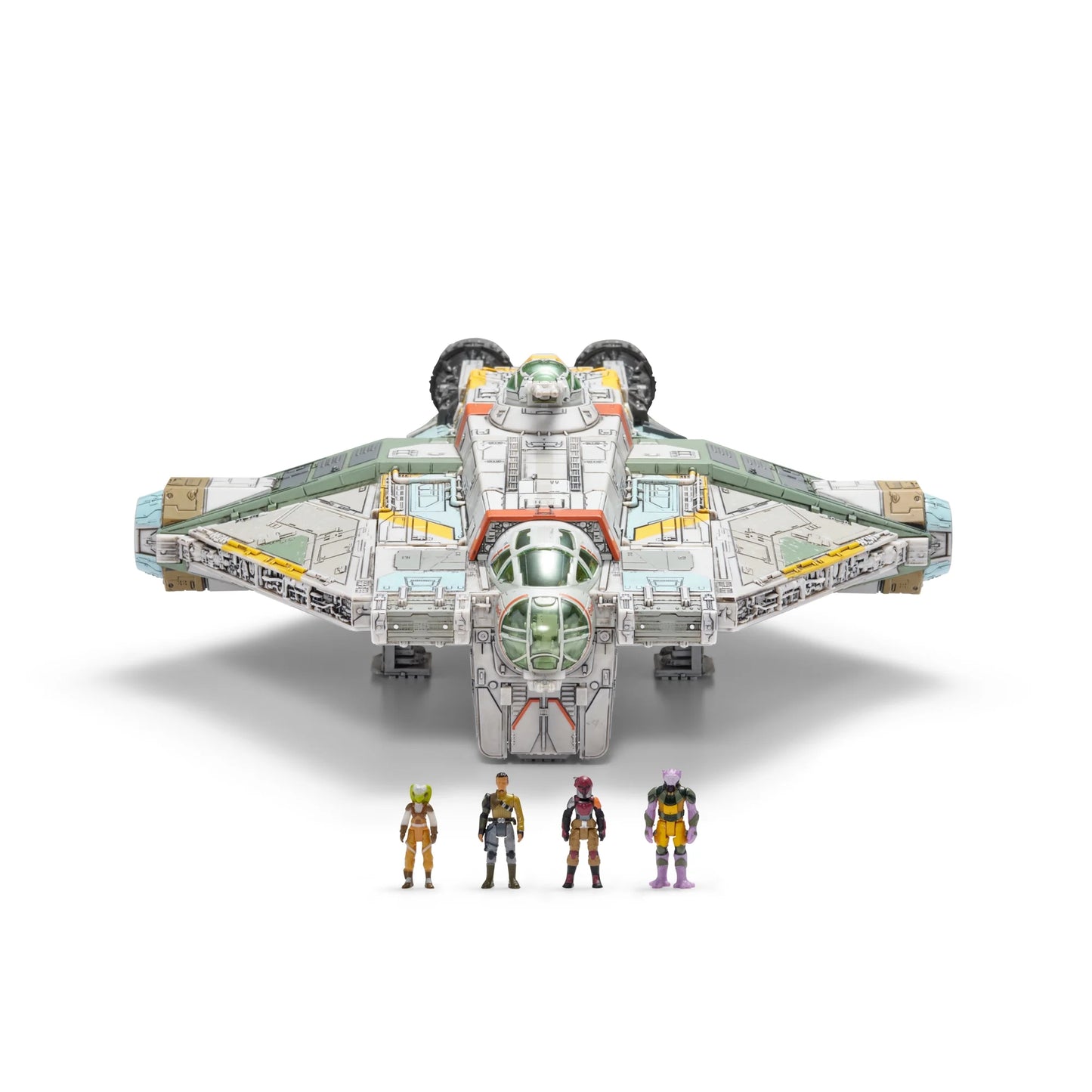 Star Wars Micro Galaxy Ghost 15" Vehicle W/ Motion-Activated Lights, Sounds & 4 Micro Figures