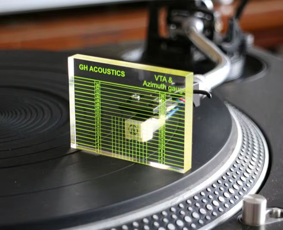 Turntable Cartridge Tonearm VTA Balance Measuring Azimuth Horizontal Adjustment Ruler Tool for LP Vinyl Record Player Phonograph