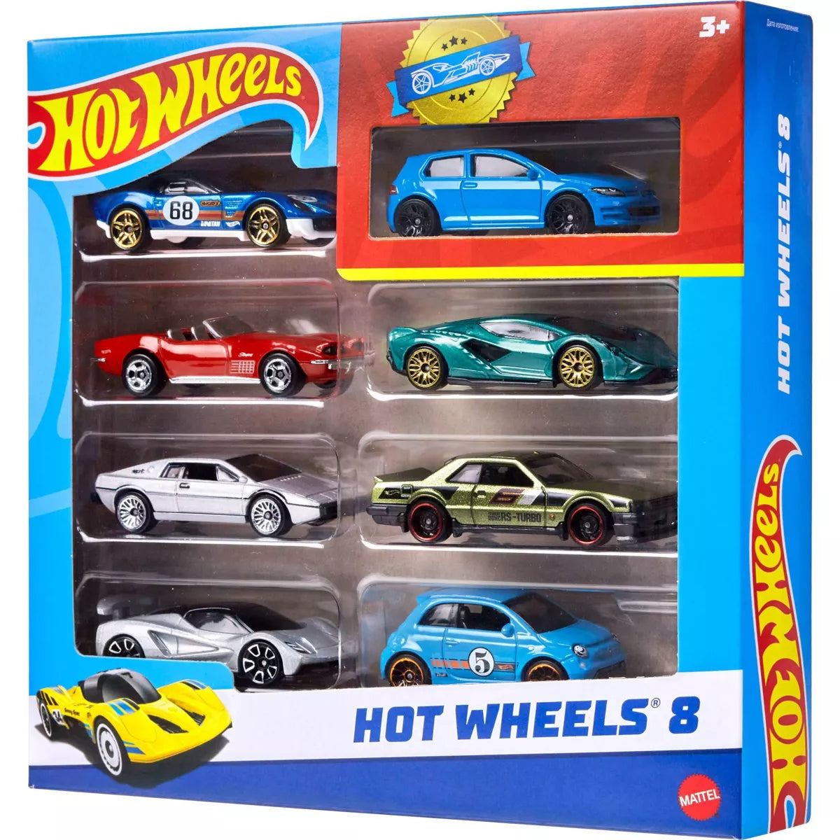 Hot Wheels Cars & Trucks Set with 1 Exclusive Car - 1:64 Scale - 8Pk