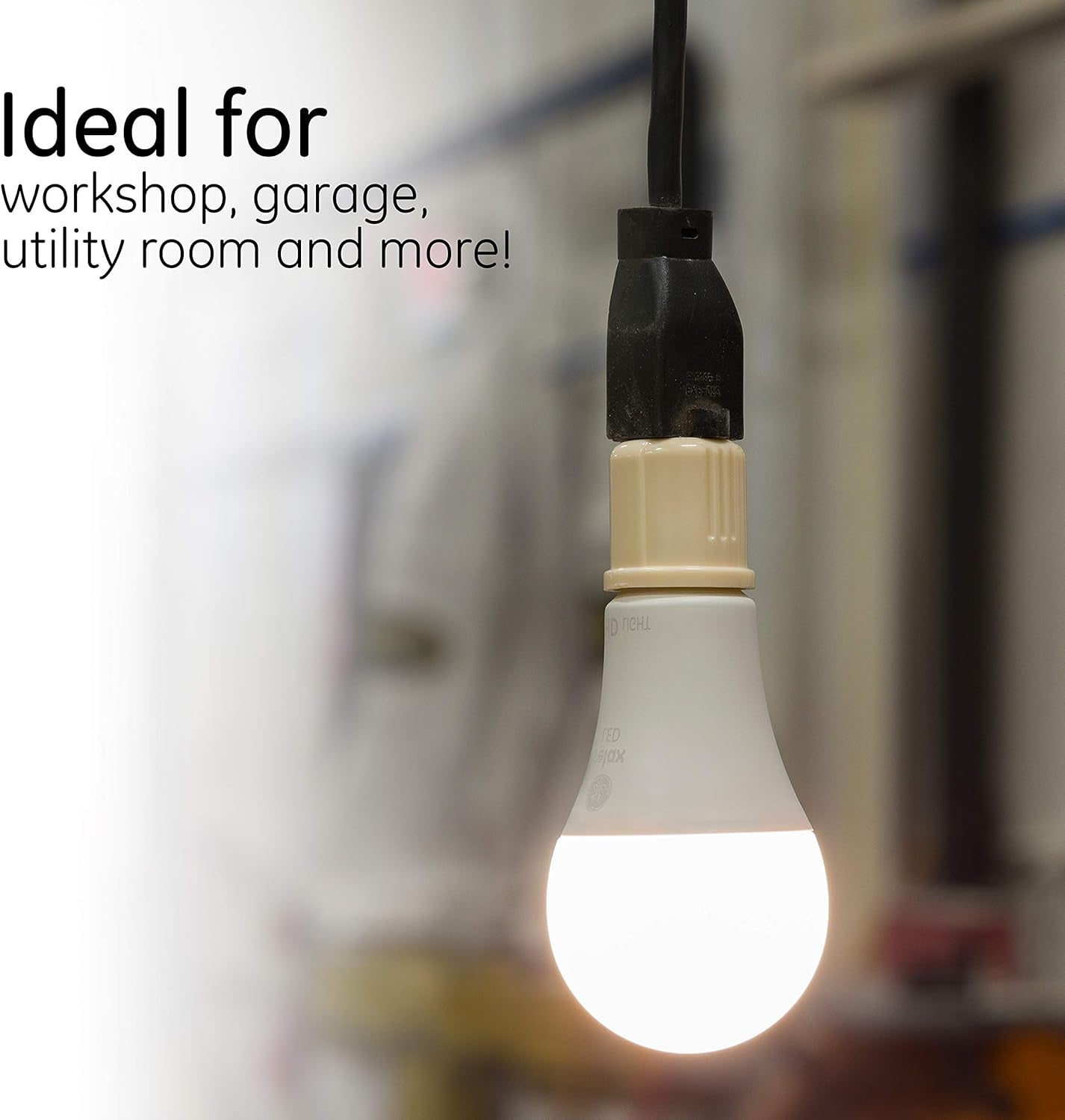 Polarized Socket Adapter, 2 Pack, Convert Outlets to Lamp Sockets, Perfect for Workshop, Garage or Utility Room, Polarized Plug, UL Listed, Light Almond, 54607